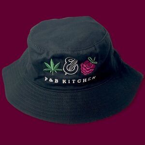 NWT P&B KITCHEN Black Bucket Hat
